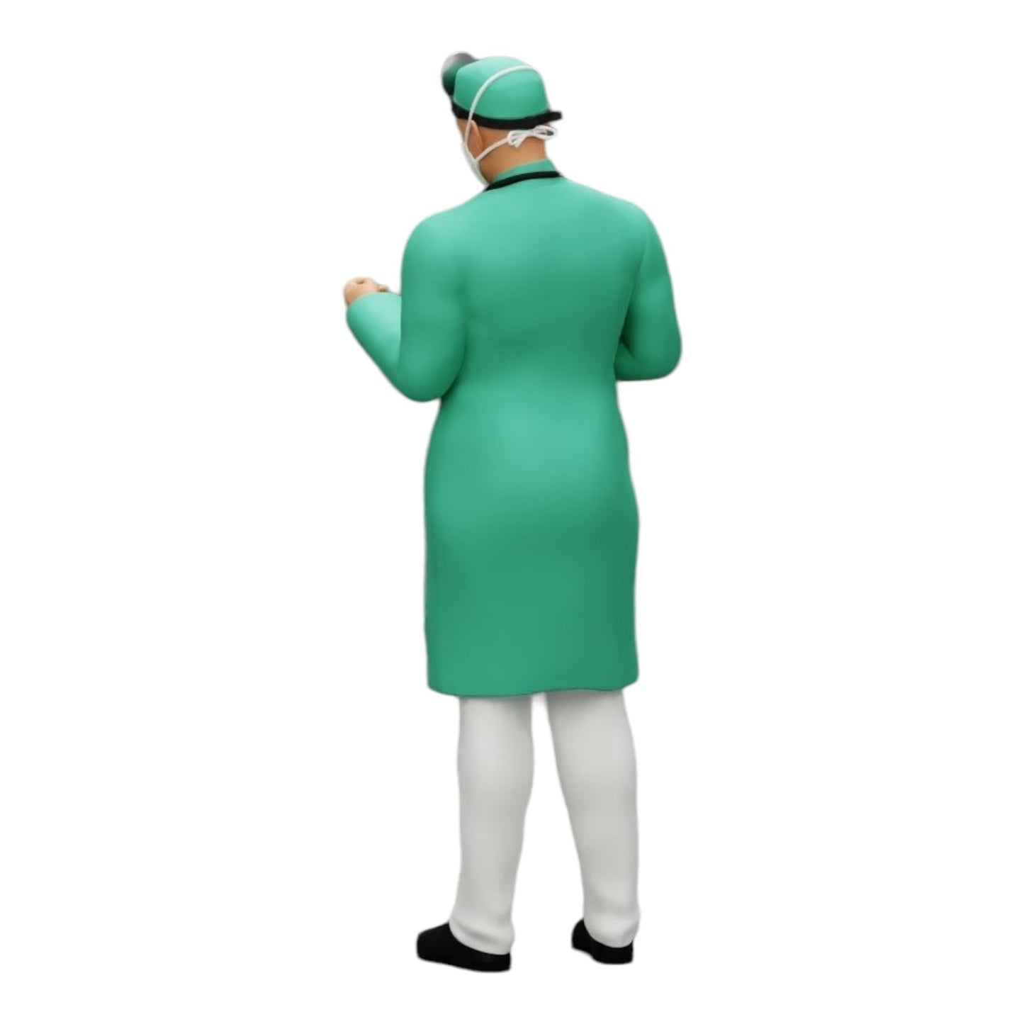 Diorama Modellbau Produktfoto 0: Chirurg/Arzt im Krankenhaus mit Stethoskop (Ref Nr. A29)