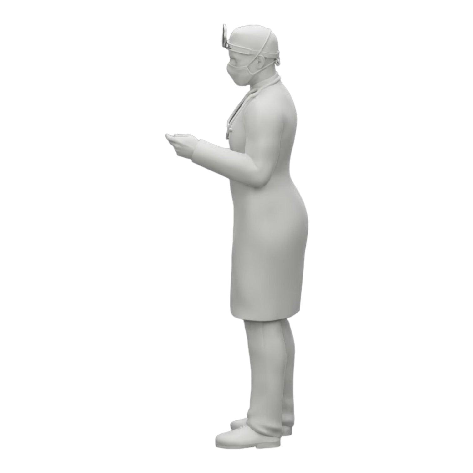 Foto del producto de modelismo de diorama 0: Cirujano/Médico en el hospital con estetoscopio (Ref Nr. A29)