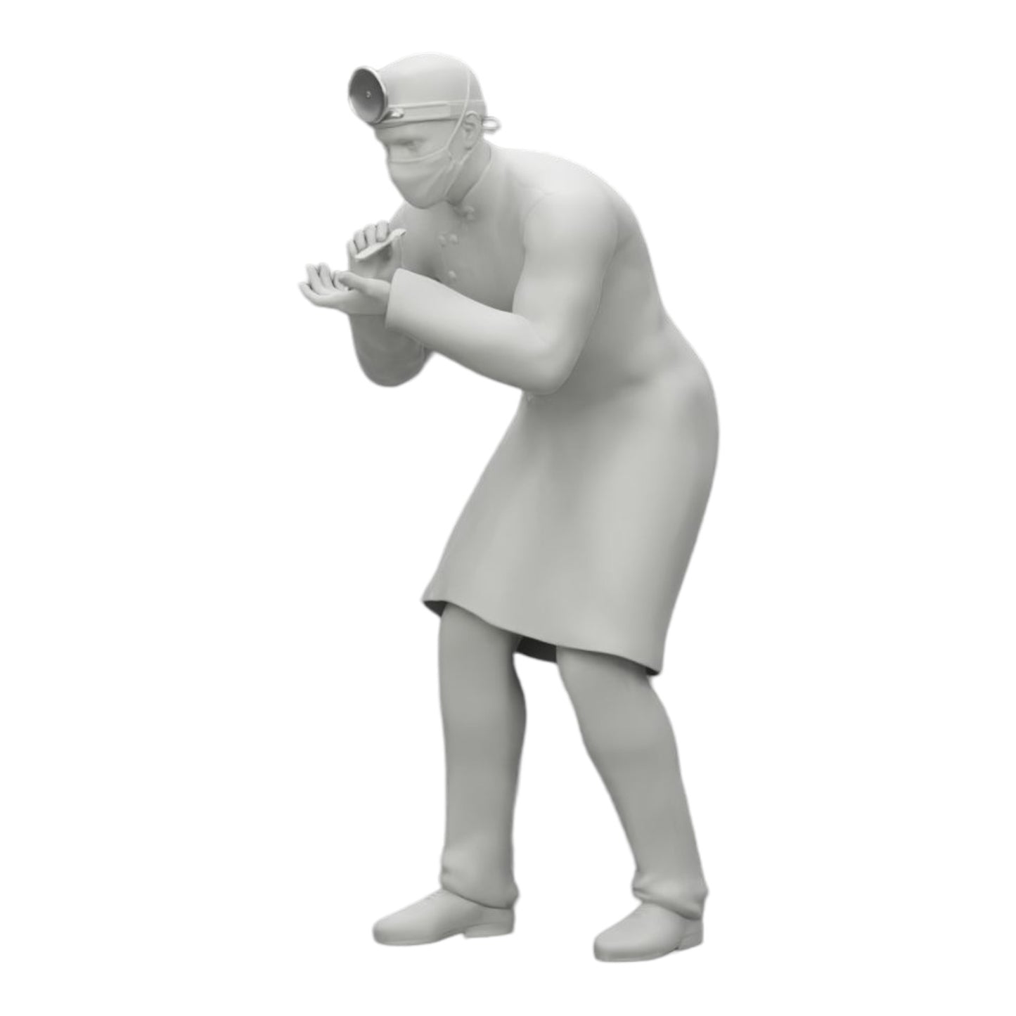 Diorama Modellbau Produktfoto 0: Chirurg/Arzt im Krankenhaus untersucht Patienten (Ref Nr. A30)