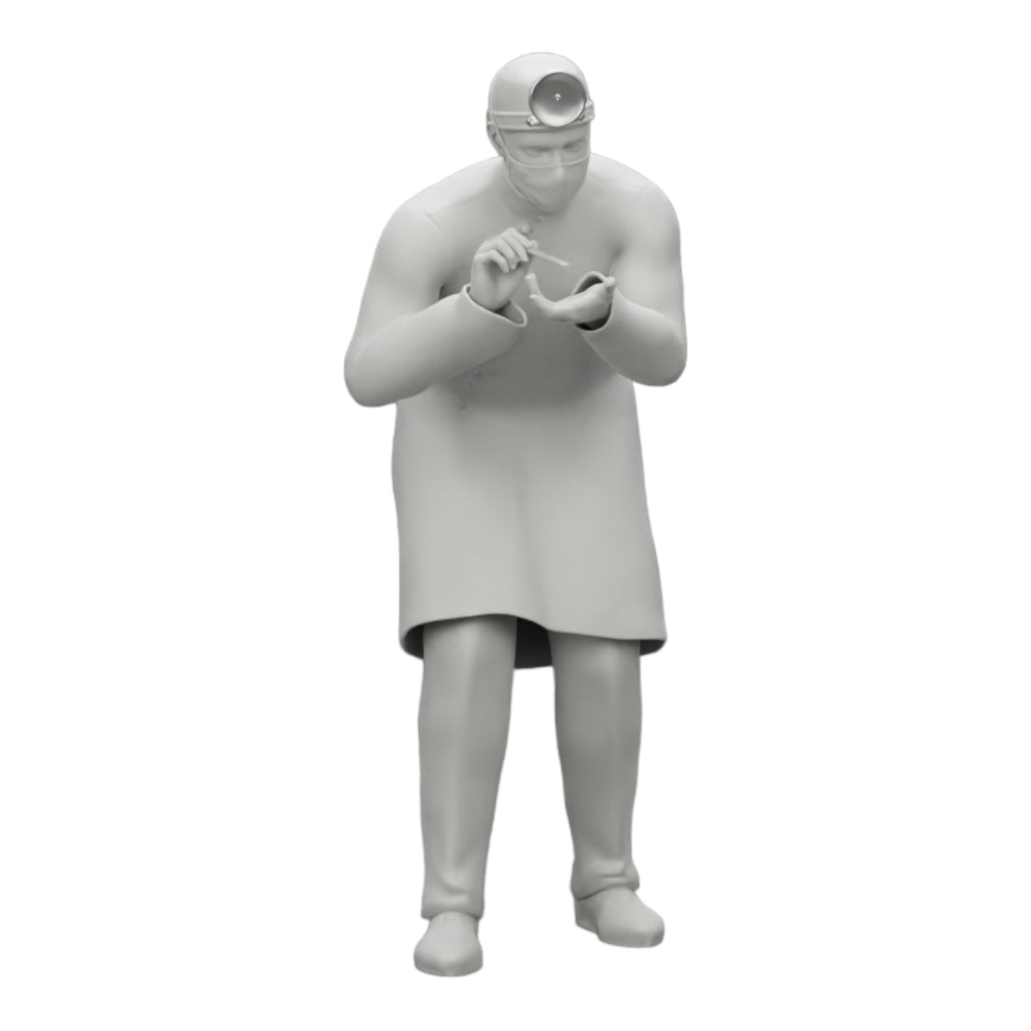 Diorama Modellbau Produktfoto 0: Chirurg/Arzt im Krankenhaus untersucht Patienten (Ref Nr. A30)