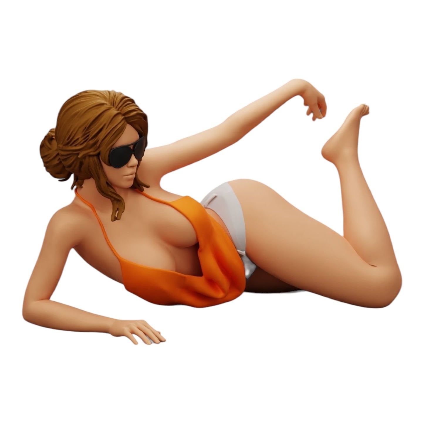 Foto del producto de modelismo de diorama 0: Chica sexy con gafas de sol y bikini en la playa (Ref Nr. A33)