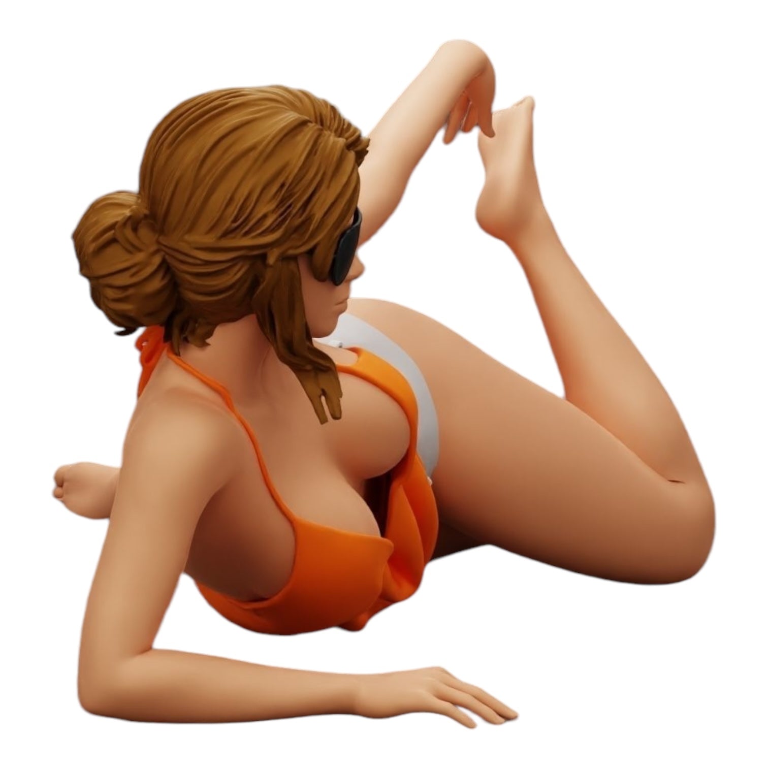 Foto del producto de modelismo de diorama 0: Chica sexy con gafas de sol y bikini en la playa (Ref Nr. A33)