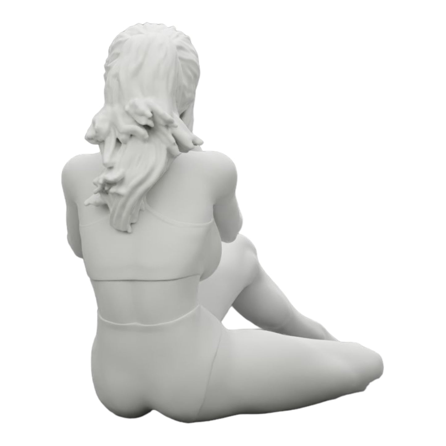 Foto de producto de modelismo de diorama 0: Fotógrafa en bikini sentada sosteniendo una cámara (Ref Nr. A35)