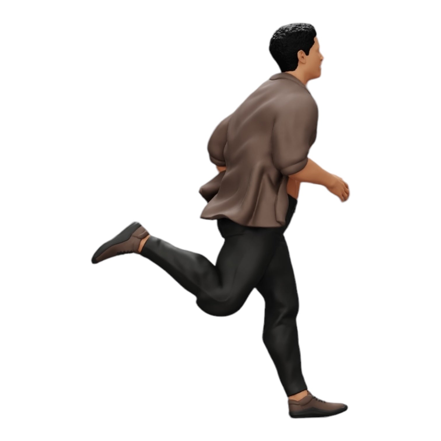 Foto del producto de modelismo de diorama 0: Hombre con camisa abierta huyendo de su arresto (Ref Nr. A41)