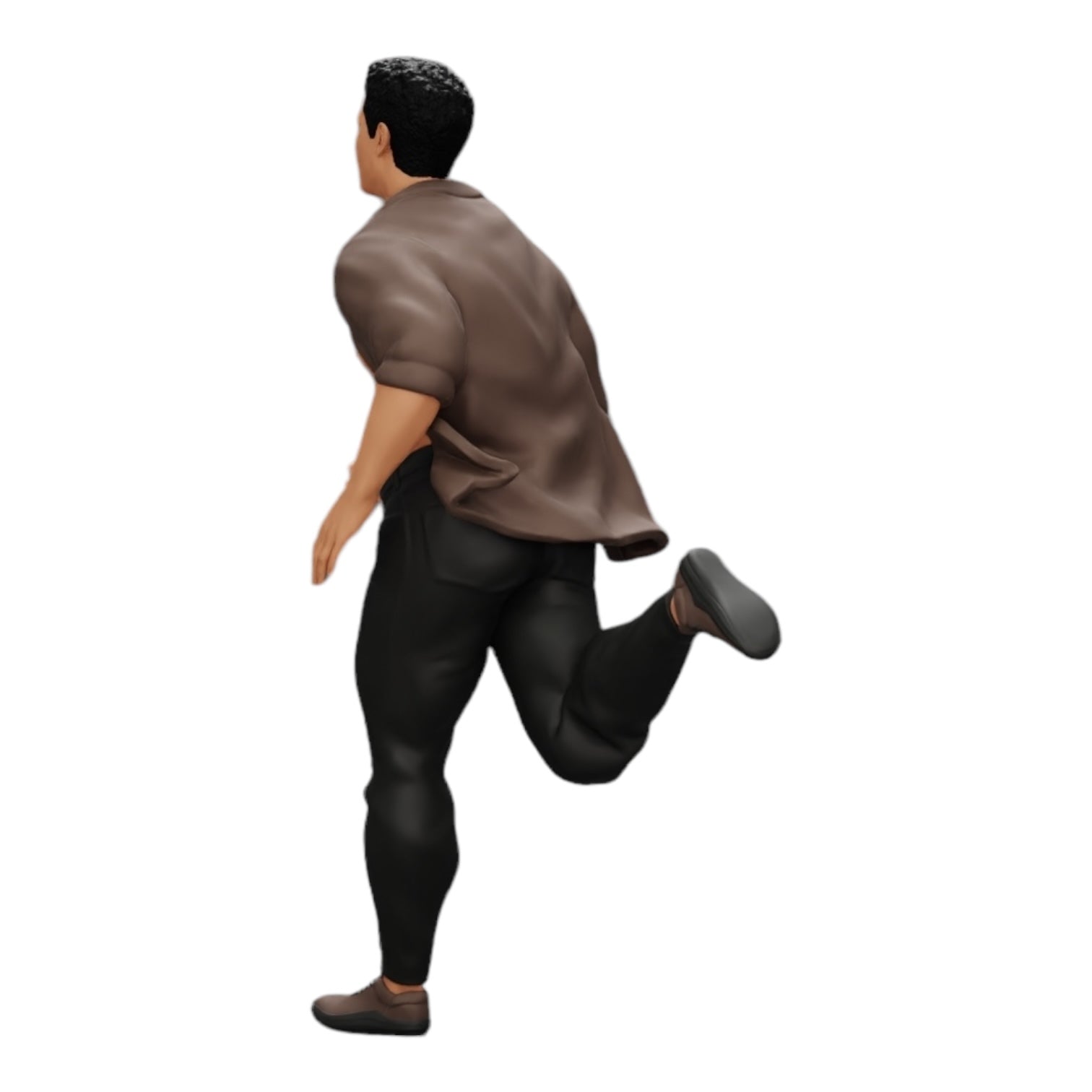 Foto del producto de modelismo de diorama 0: Hombre con camisa abierta huyendo de su arresto (Ref Nr. A41)