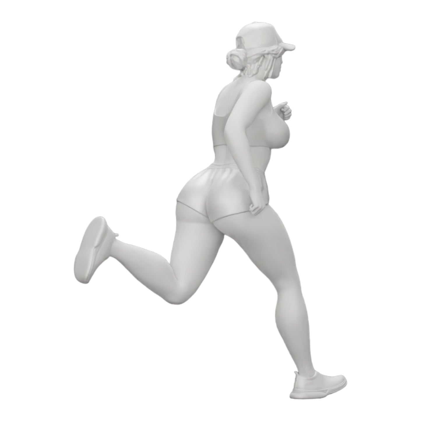 Diorama Modellbau Produktfoto 0: Joggerin/ Sportlerin läuft in Shorts und Mütze (Ref Nr. A45)