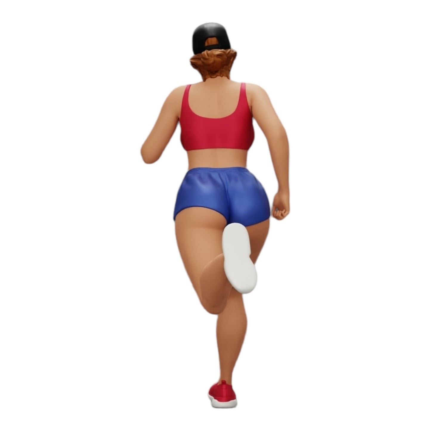 Diorama Modellbau Produktfoto 0: Joggerin/ Sportlerin läuft in Shorts und Mütze (Ref Nr. A45)