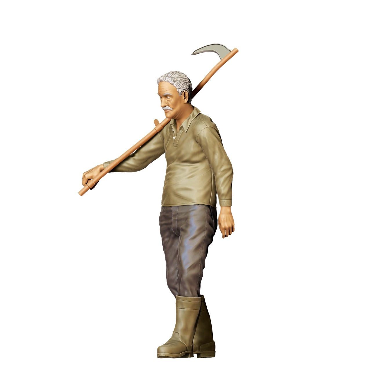 Miniatura: Agricultor con Hoz A - Viejo campesino en acción (Nº 299)