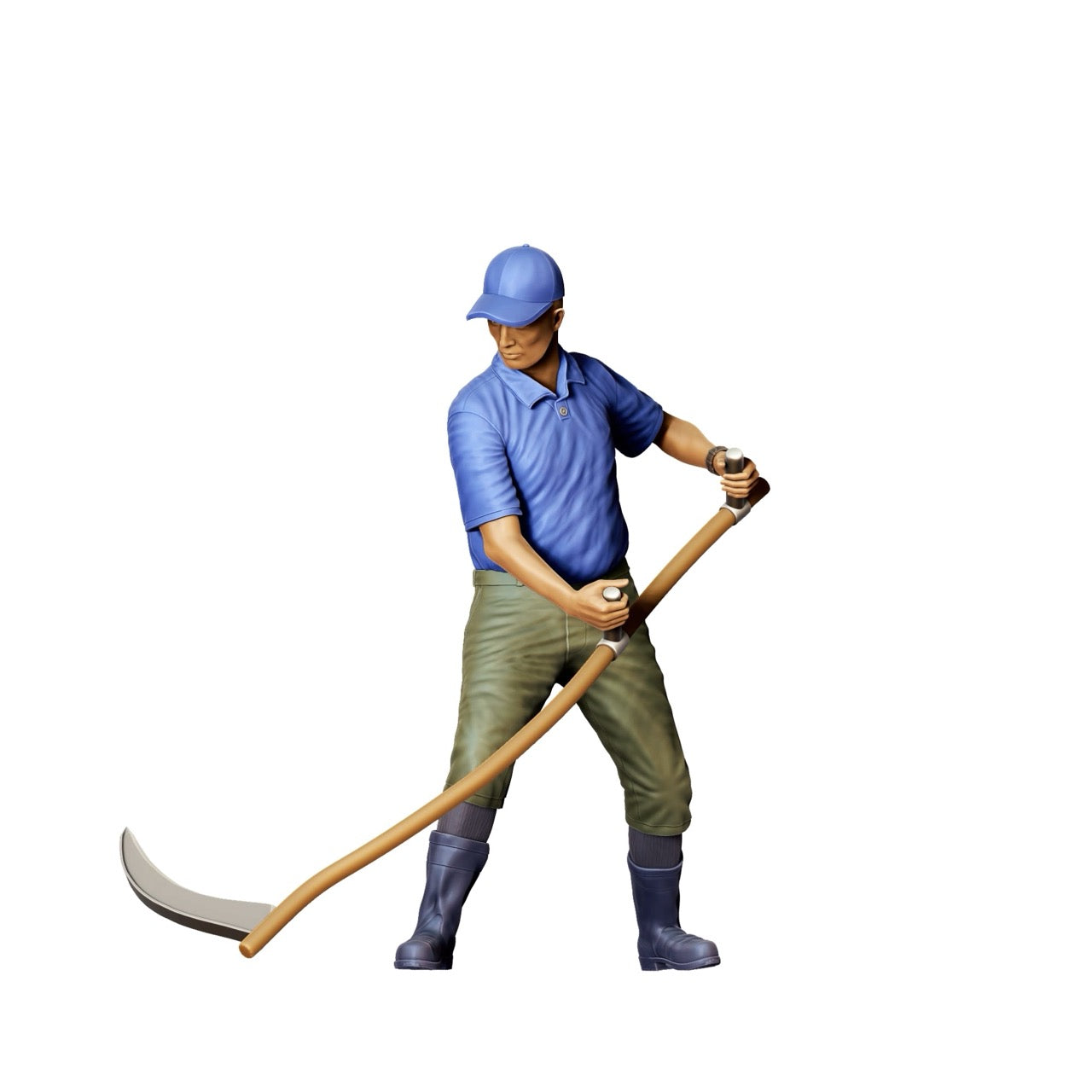 Imagen del producto 6 de 6: Miniatura: Granjero con Hoz B - Viejo Agricultor en Acción (Nº 300)