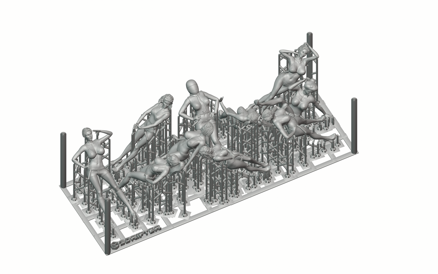 Produktfoto Diorama und Modellbau Miniatur Figur: Boxenluder Set, 10 Figuren