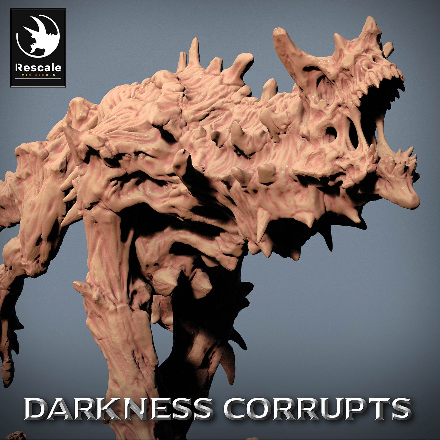 Imagen del producto 4 de 4: Miniatura de Fantasía: Perro del Infierno Hellhound - Bestia Demoníaca, Perro de Pesadilla, Lobo de Hueso - Modelo de Monstruo y Jefe para Tabletop, Skirmish, Dungeon-Crawler y Wargame (23_07_C6)