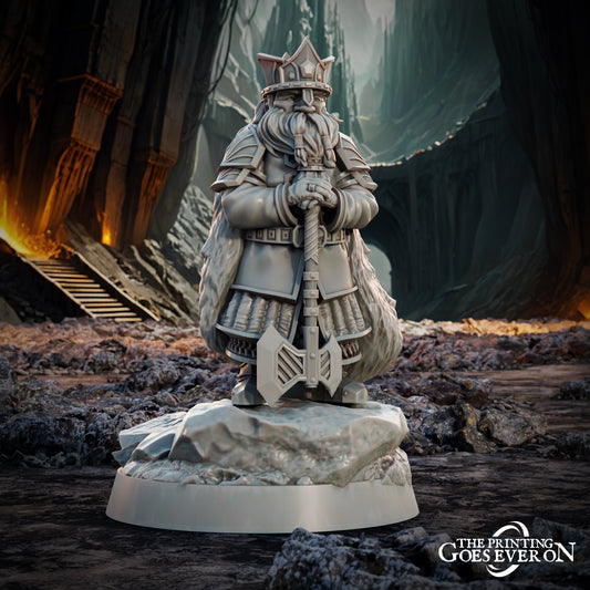 Foto del producto Tabletop 28mm The Printing Goes Ever On (TPGEO) 0: Rey Enano - Antiguo Gobernante del Reino Enano