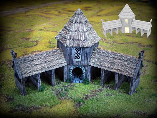 Foto del producto de Tabletop 28mm, piezas de terreno, casas, decoración y bits de Creation Conquest (CC) 0: Establo - Reino de Sajonia - Aldea medieval de los señores de los caballos