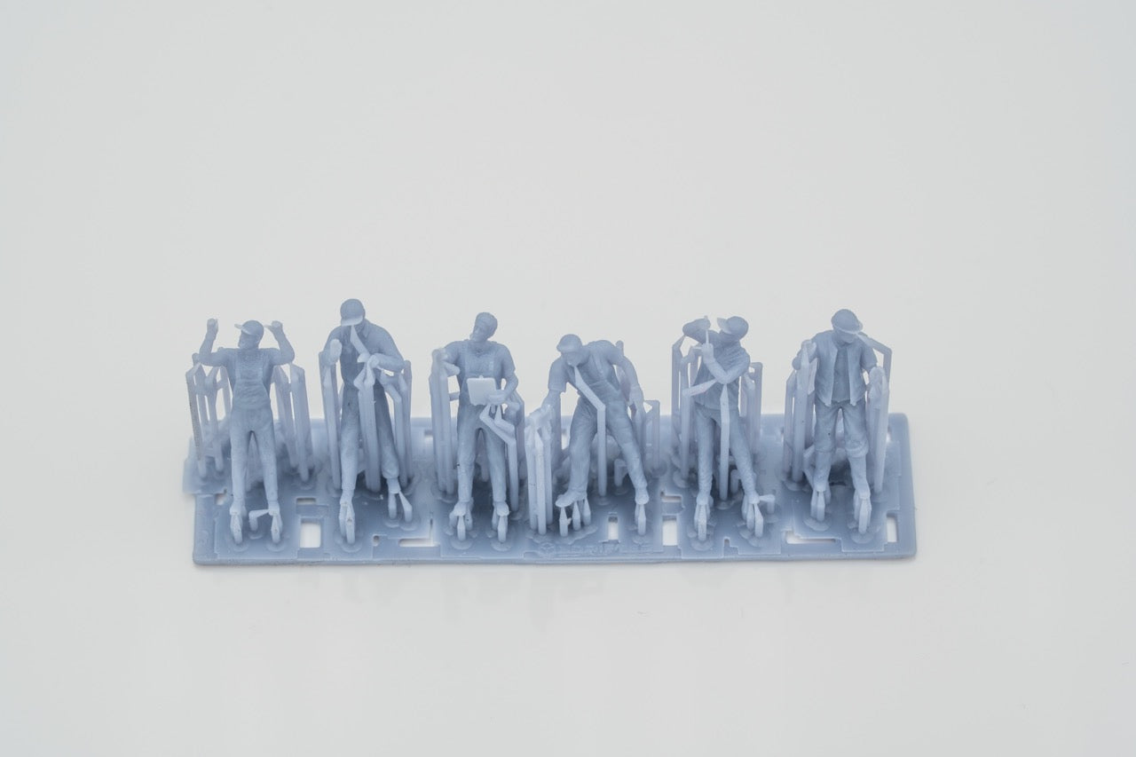 Foto del producto Figura H0, 1:72 - 0: Set de figuras de mecánicos/ reparadores (6 figuras):