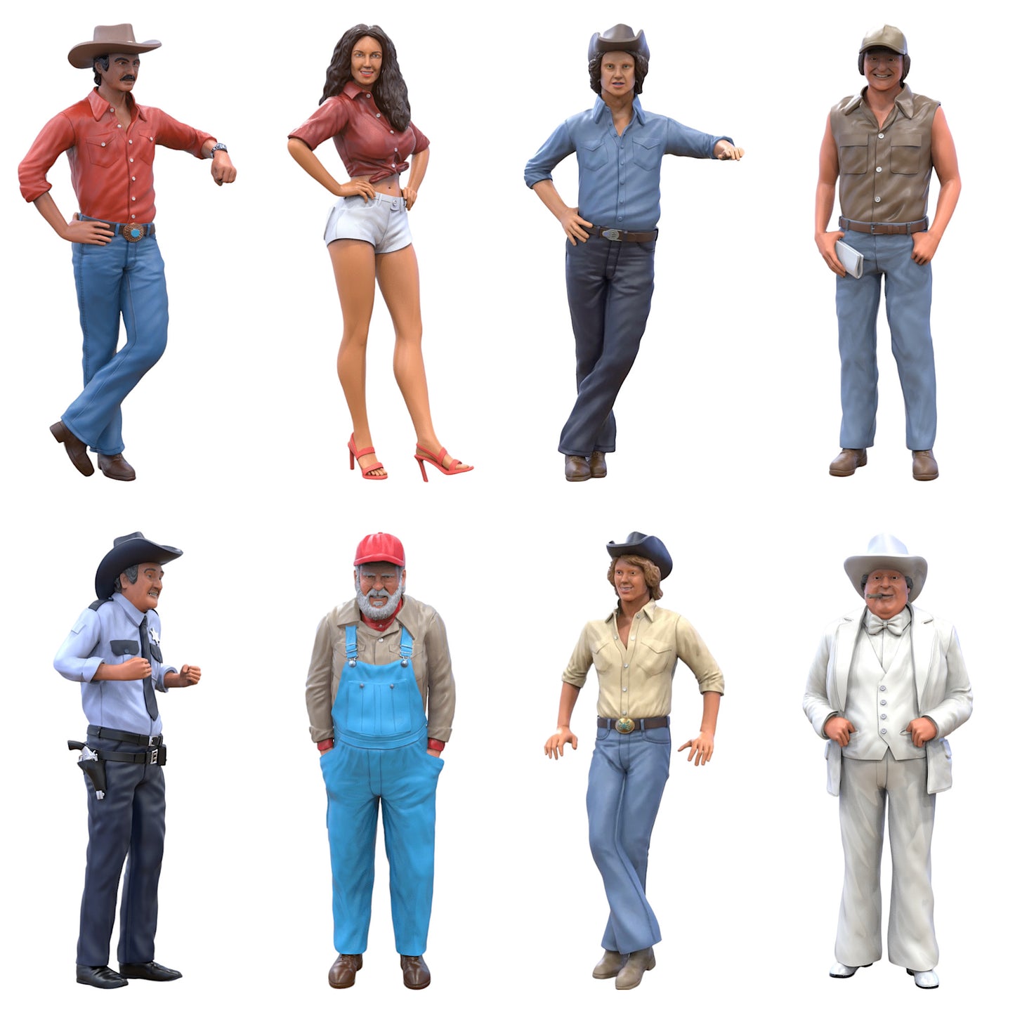 Miniatura: Set de Vaqueros y Granjeros (Núm. s25)