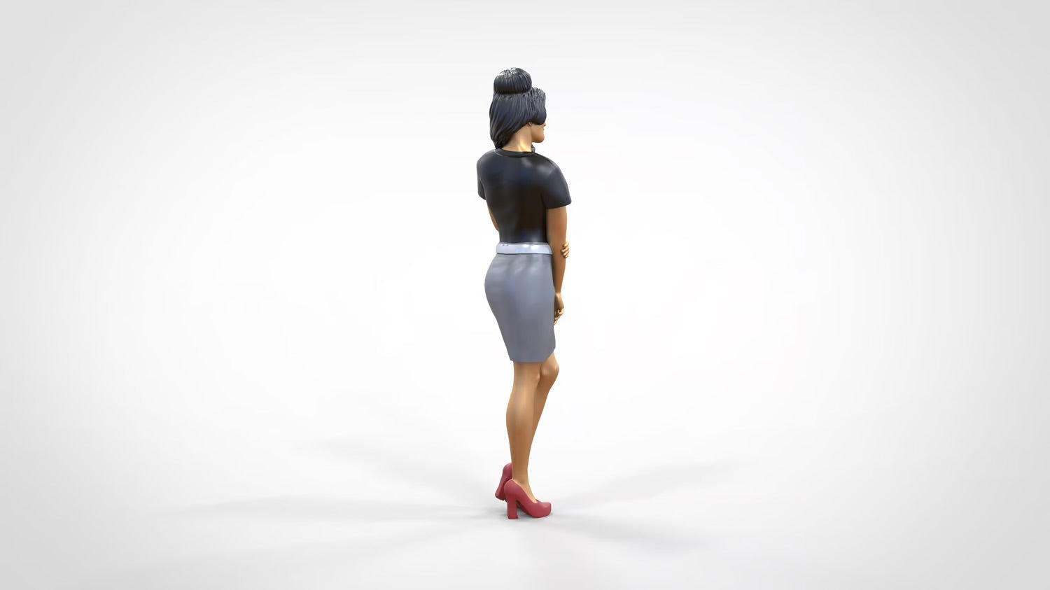 Foto del producto 0: Mujer con falda y blusa