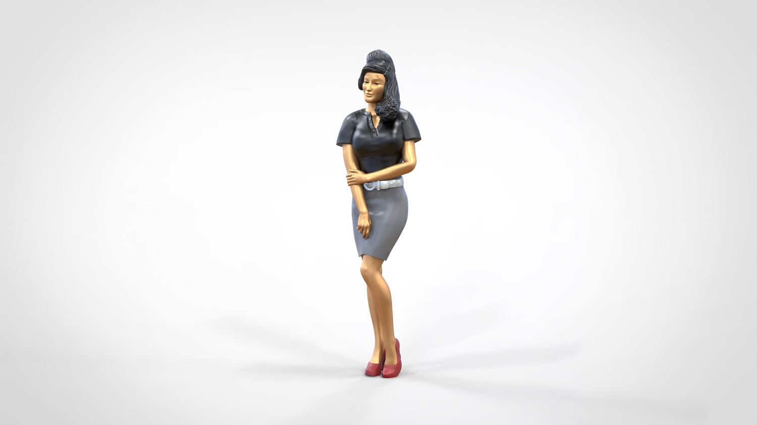 Foto del producto 0: Mujer con falda y blusa