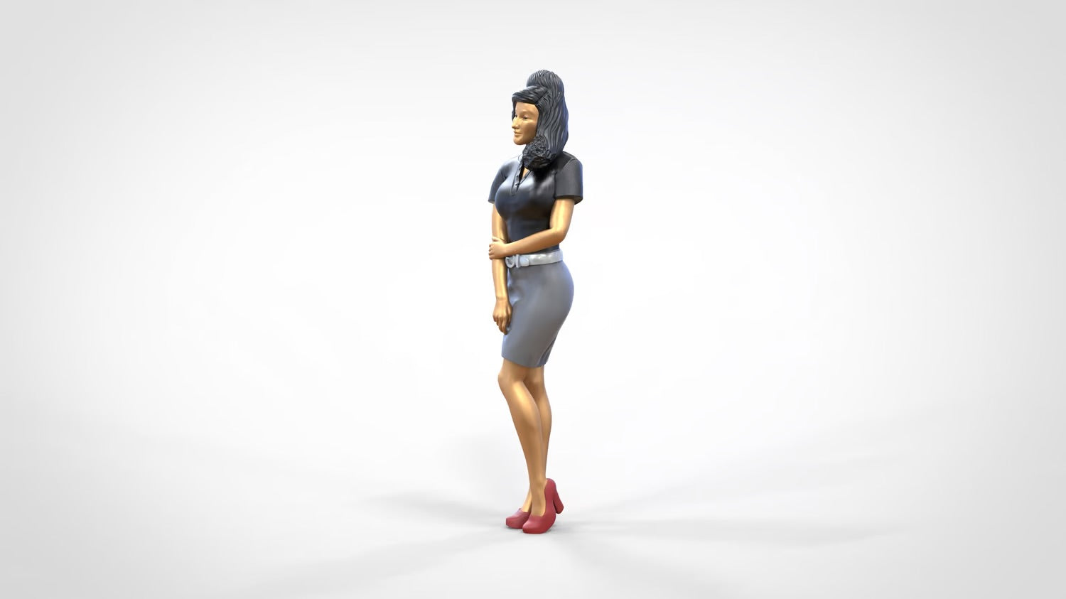 Foto del producto 0: Mujer con falda y blusa