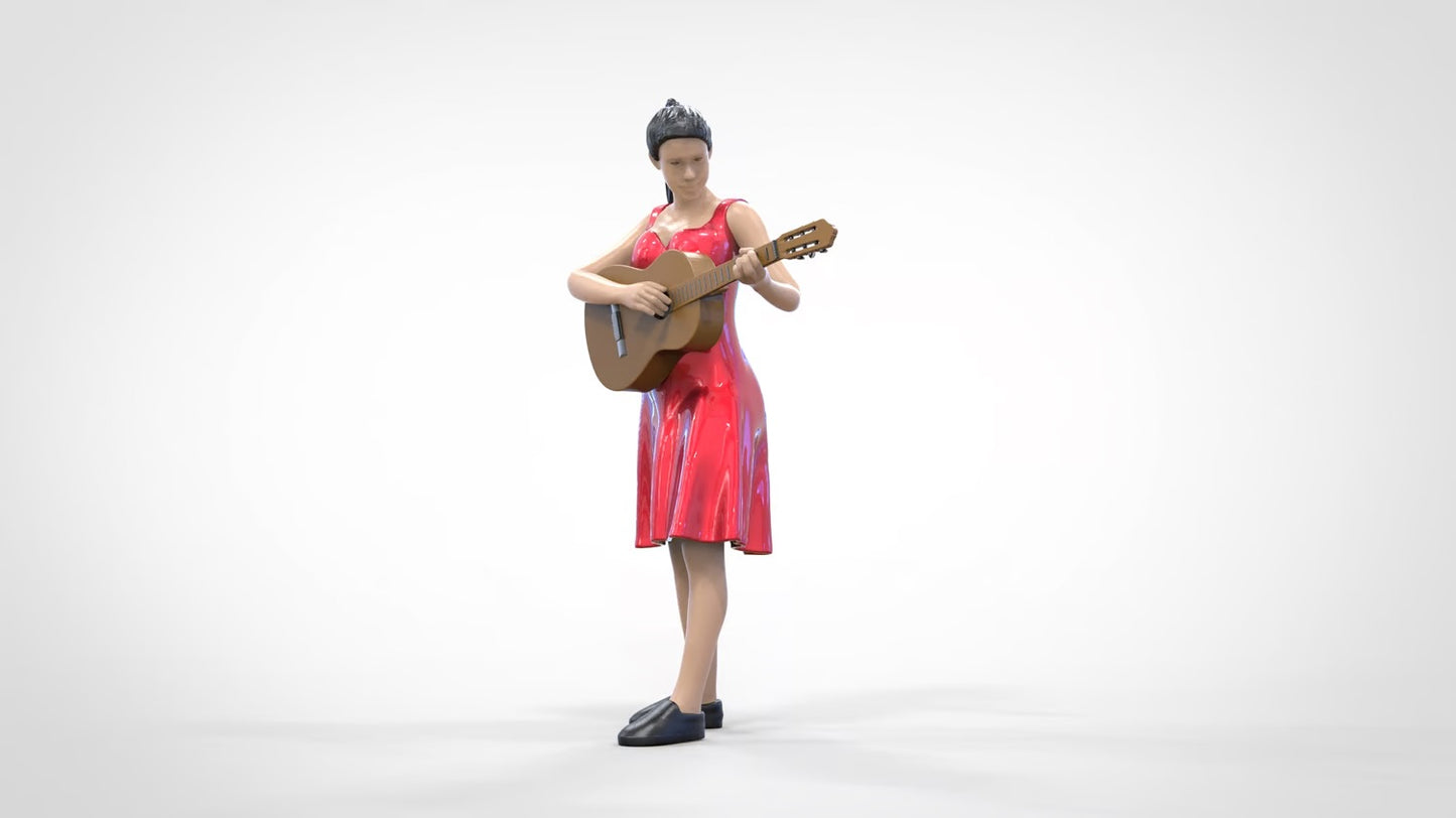 Foto del producto 0: Músico - Mujer con guitarra