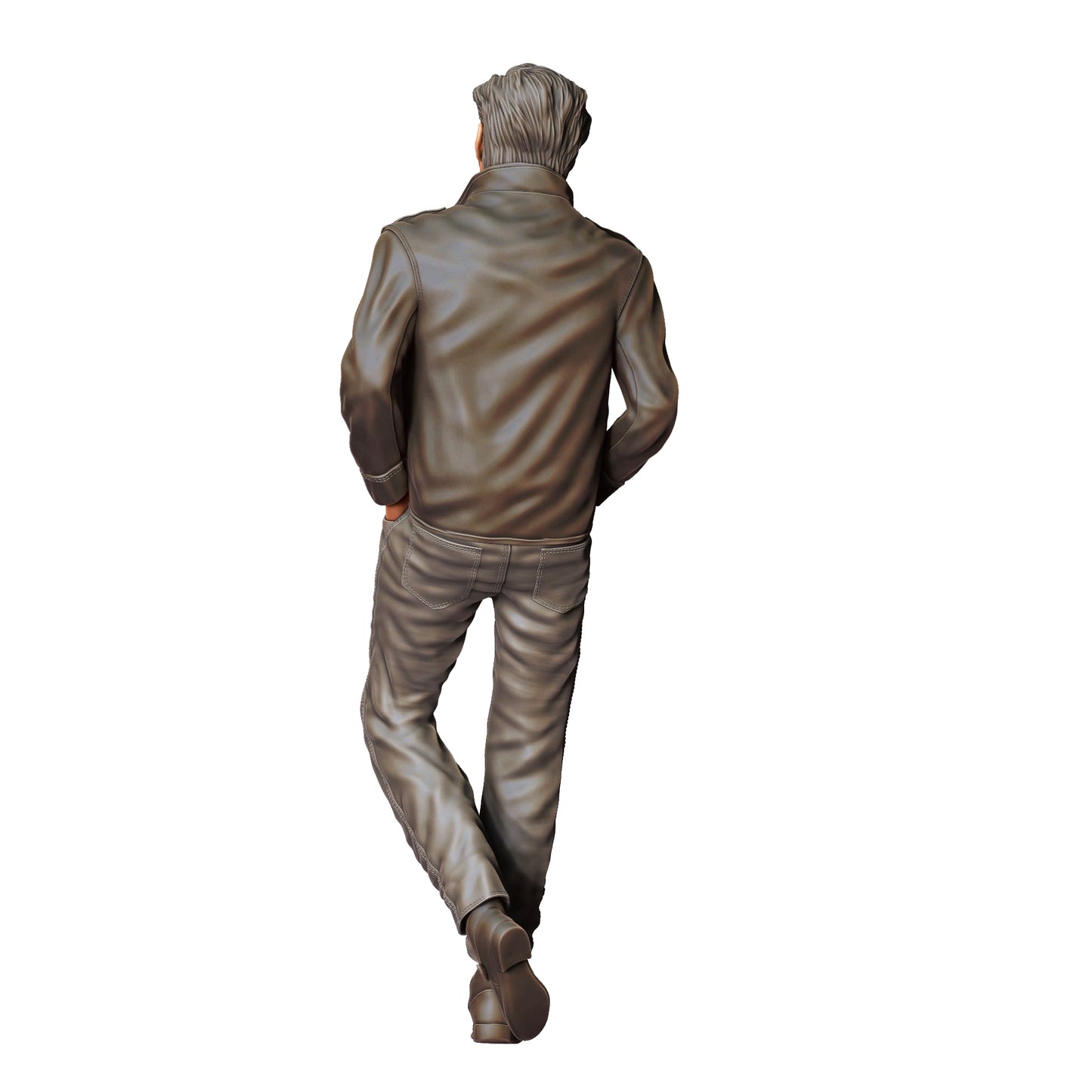 Foto del producto 0: Hombre con chaqueta de cuero 2 - Estilo Rockabilly Rock n Roll
