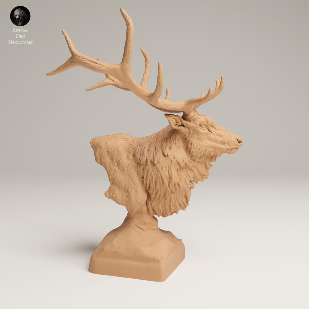 Foto de producto figura de animal Animal Den Miniatures 2: Figura de animal salvaje: wapití - busto (25_06_15)