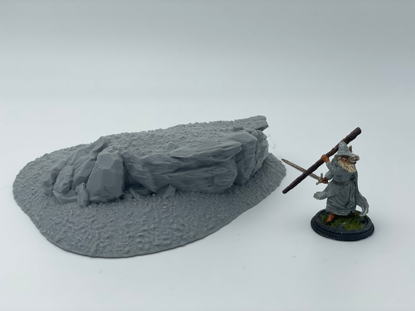 Foto del producto Tabletop 28mm The Printing Goes Ever On (TPGEO) 0: Terreno de colinas Tipo A - Elevación suave en paisaje de pradera