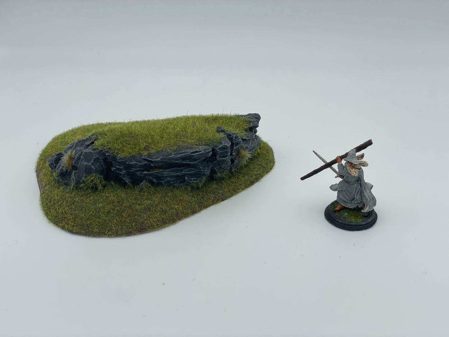 Foto del producto Tabletop 28mm The Printing Goes Ever On (TPGEO) 0: Terreno de colinas Tipo A - Elevación suave en paisaje de pradera