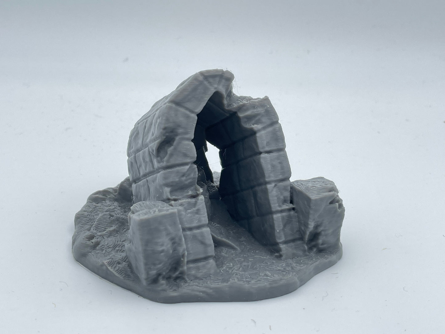 Foto del producto Tabletop 28mm The Printing Goes Ever On (TPGEO) 0: Ruinas A-D - Escombros de una ciudad medieval - Restos de una muralla, grava y montones de piedras