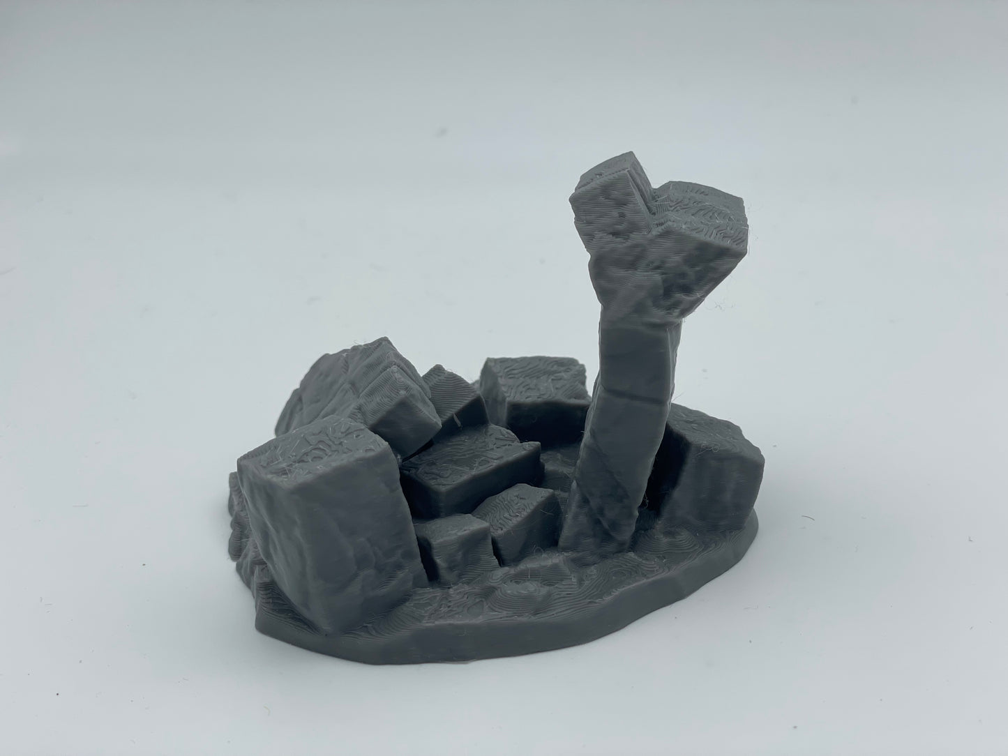 Foto del producto Tabletop 28mm The Printing Goes Ever On (TPGEO) 0: Ruinas A-D - Escombros de una ciudad medieval - Restos de una muralla, grava y montones de piedras