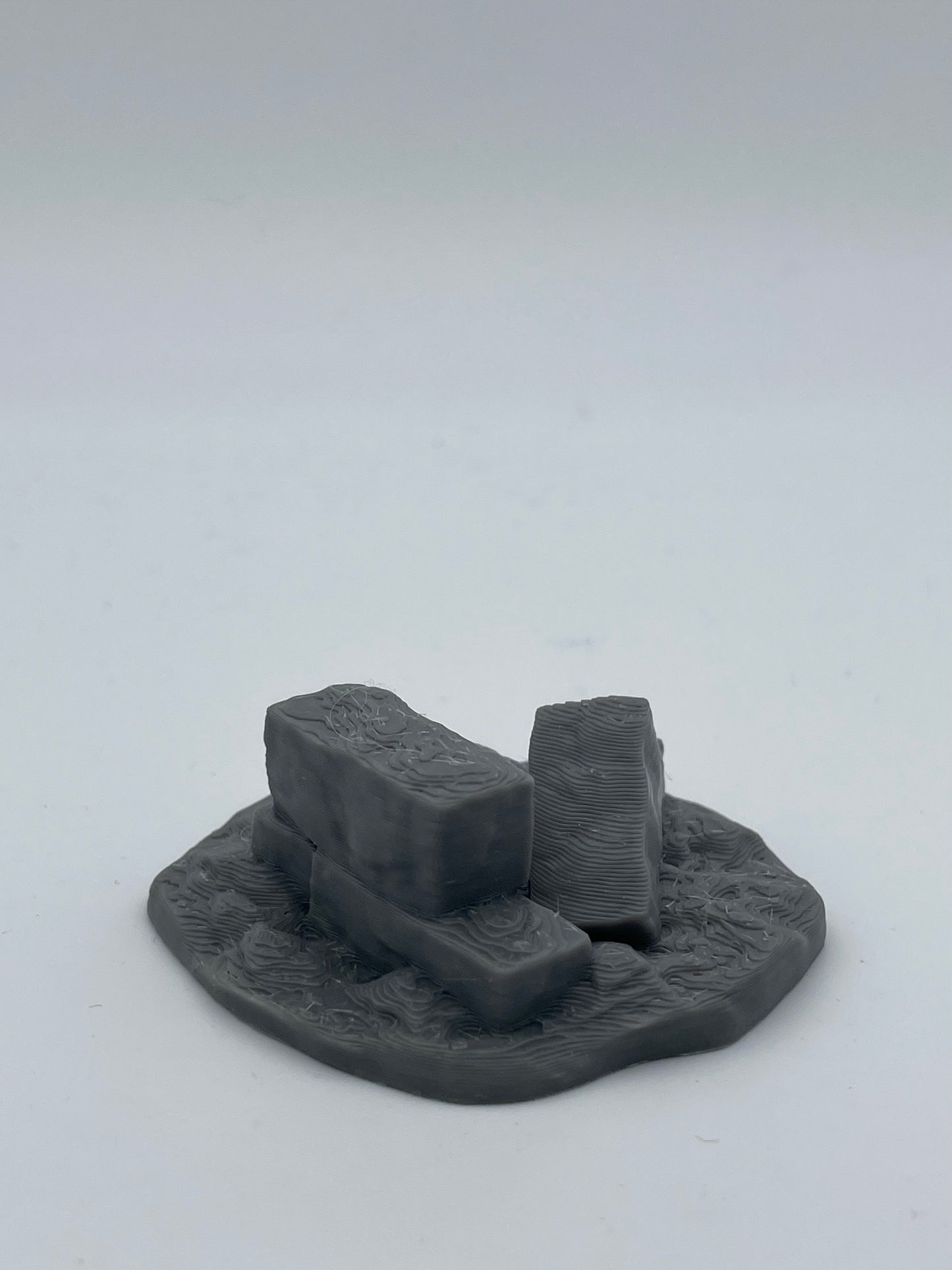 Foto del producto Tabletop 28mm The Printing Goes Ever On (TPGEO) 0: Ruinas A-D - Escombros de una ciudad medieval - Restos de una muralla, grava y montones de piedras