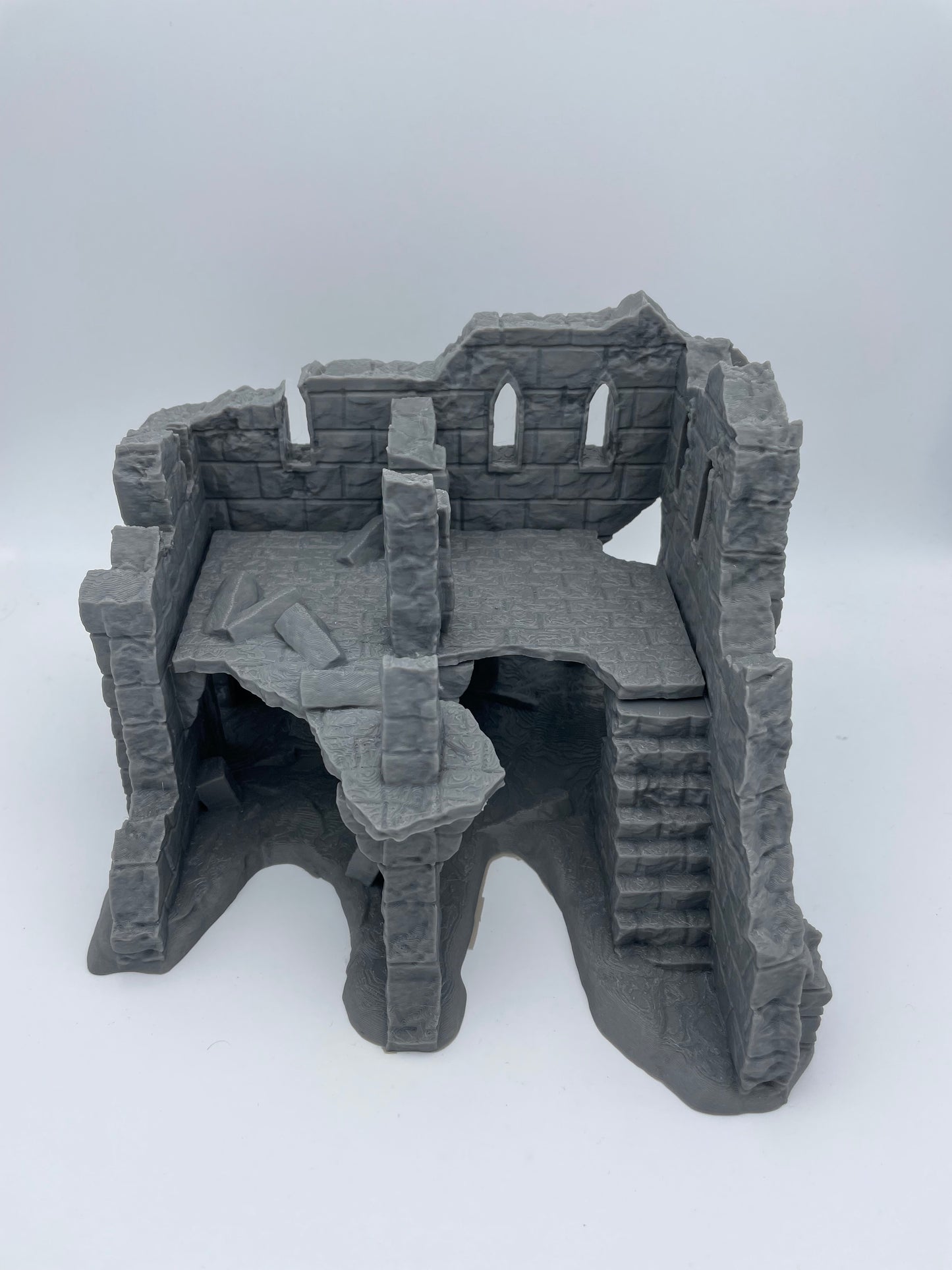 Foto del producto Tabletop 28mm The Printing Goes Ever On (TPGEO) 0: Ruina E - Escombros de una ciudad medieval - Casa destruida