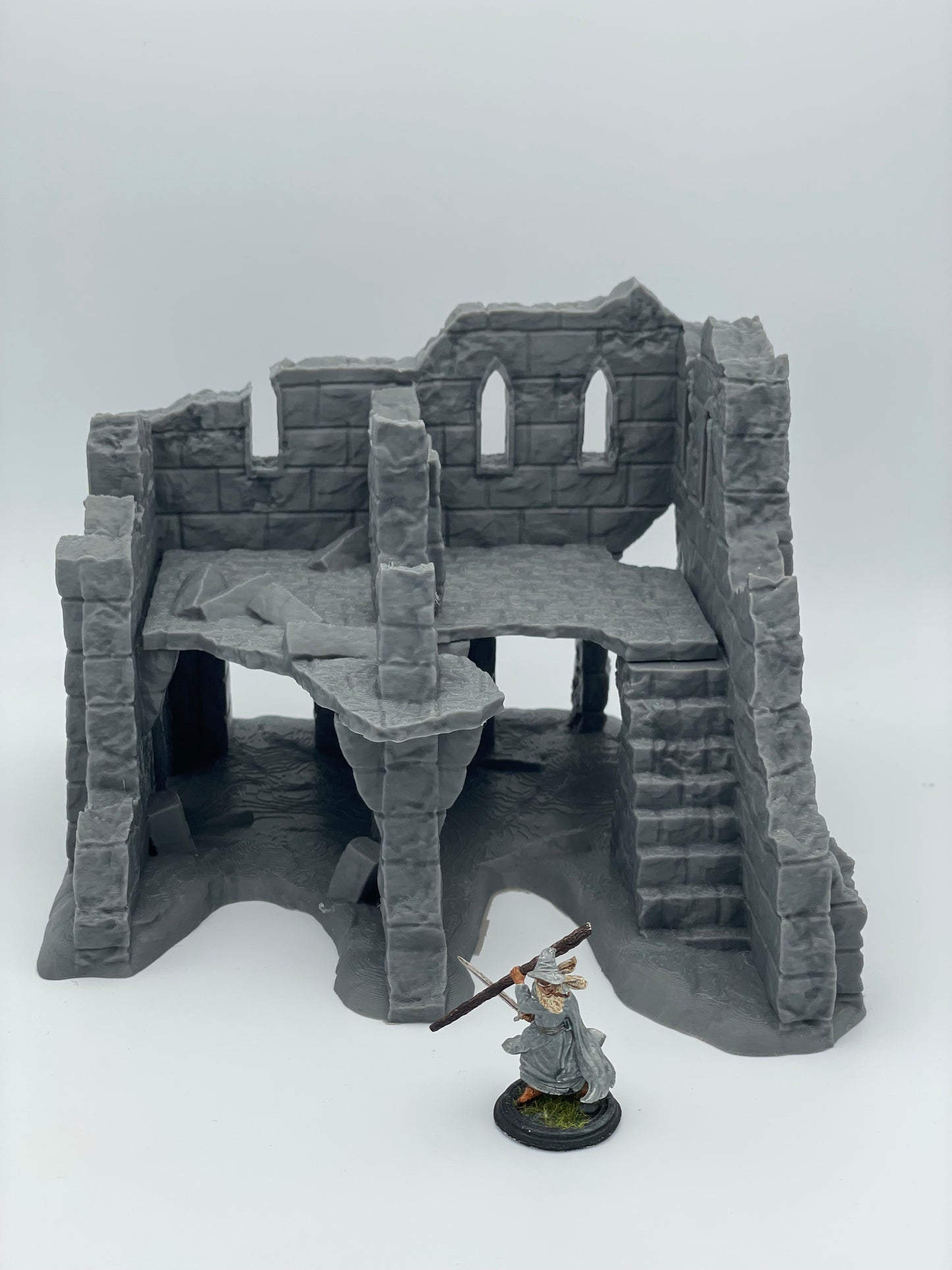 Foto del producto Tabletop 28mm The Printing Goes Ever On (TPGEO) 0: Ruina E - Escombros de una ciudad medieval - Casa destruida