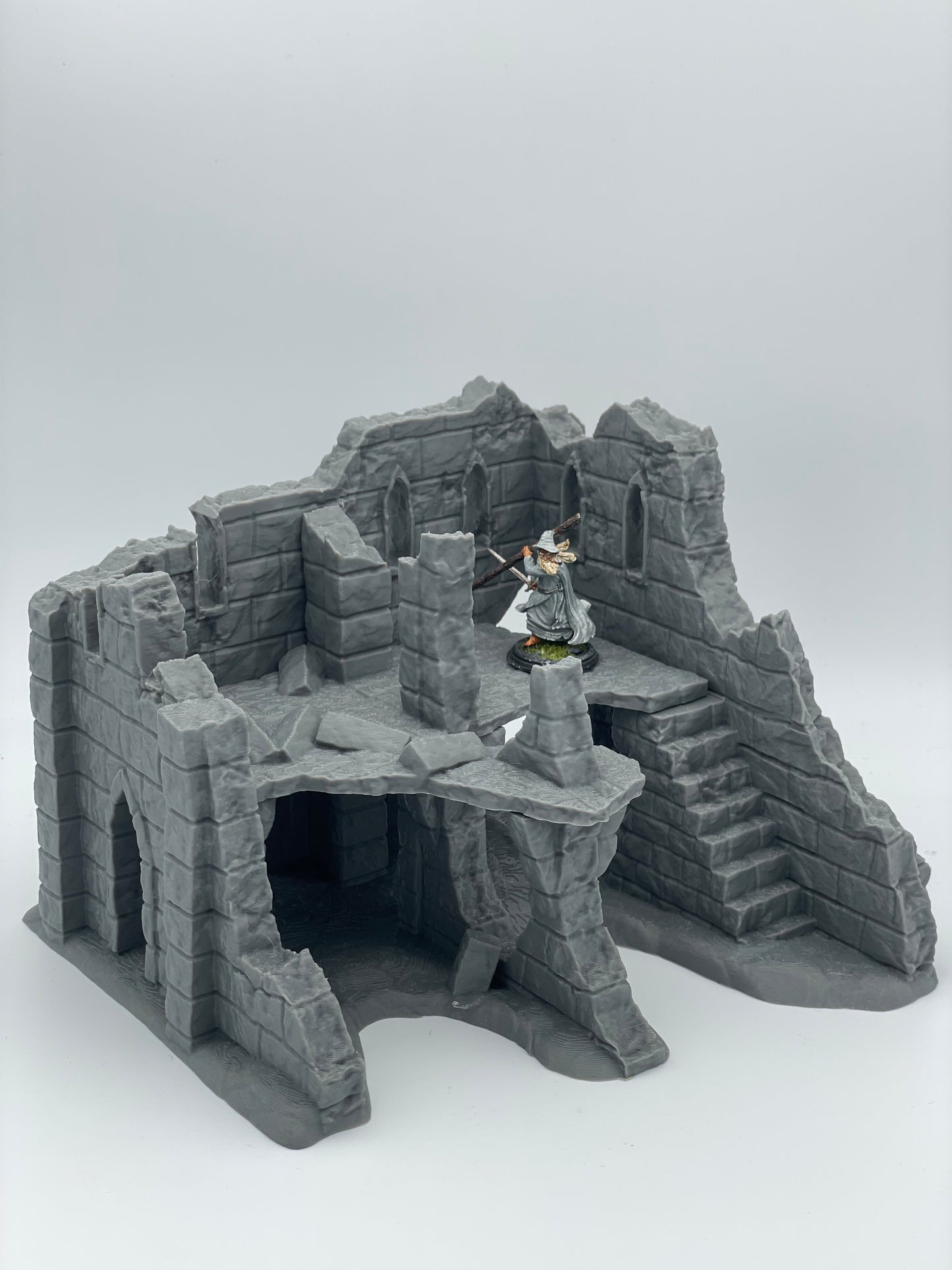 Foto del producto Tabletop 28mm The Printing Goes Ever On (TPGEO) 0: Ruina E - Escombros de una ciudad medieval - Casa destruida
