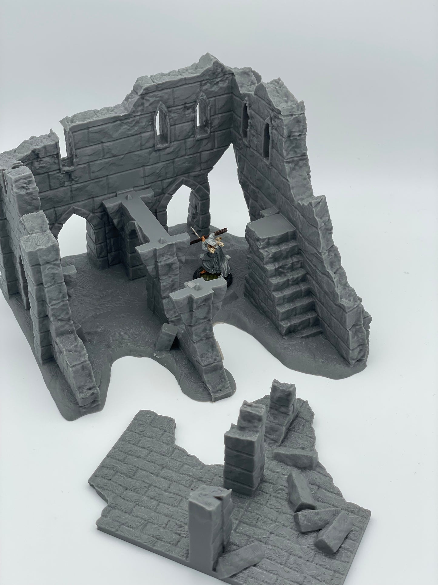 Foto del producto Tabletop 28mm The Printing Goes Ever On (TPGEO) 0: Ruina E - Escombros de una ciudad medieval - Casa destruida