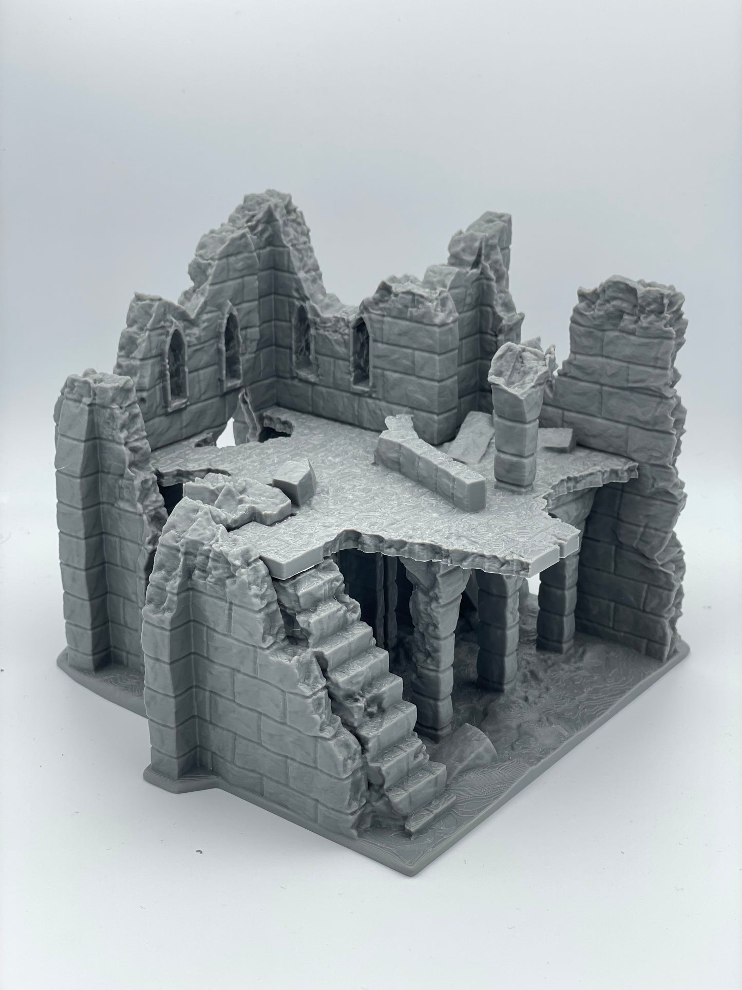 Foto del producto Tabletop 28mm The Printing Goes Ever On (TPGEO) 0: Ruina E - Escombros de una ciudad medieval - Casa destruida