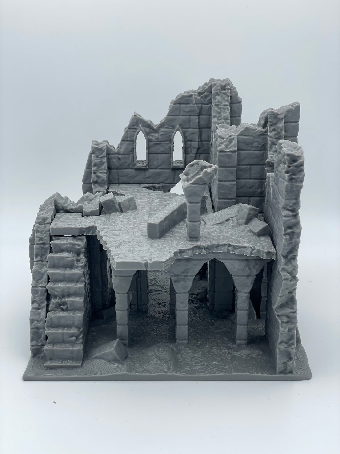 Foto del producto Tabletop 28mm The Printing Goes Ever On (TPGEO) 0: Ruina E - Escombros de una ciudad medieval - Casa destruida