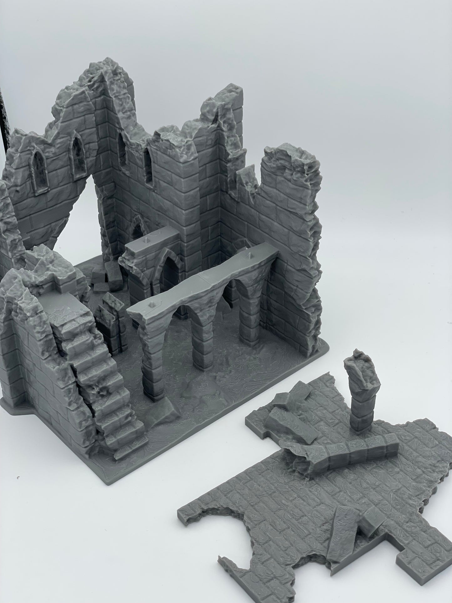 Foto del producto Tabletop 28mm The Printing Goes Ever On (TPGEO) 0: Ruina E - Escombros de una ciudad medieval - Casa destruida