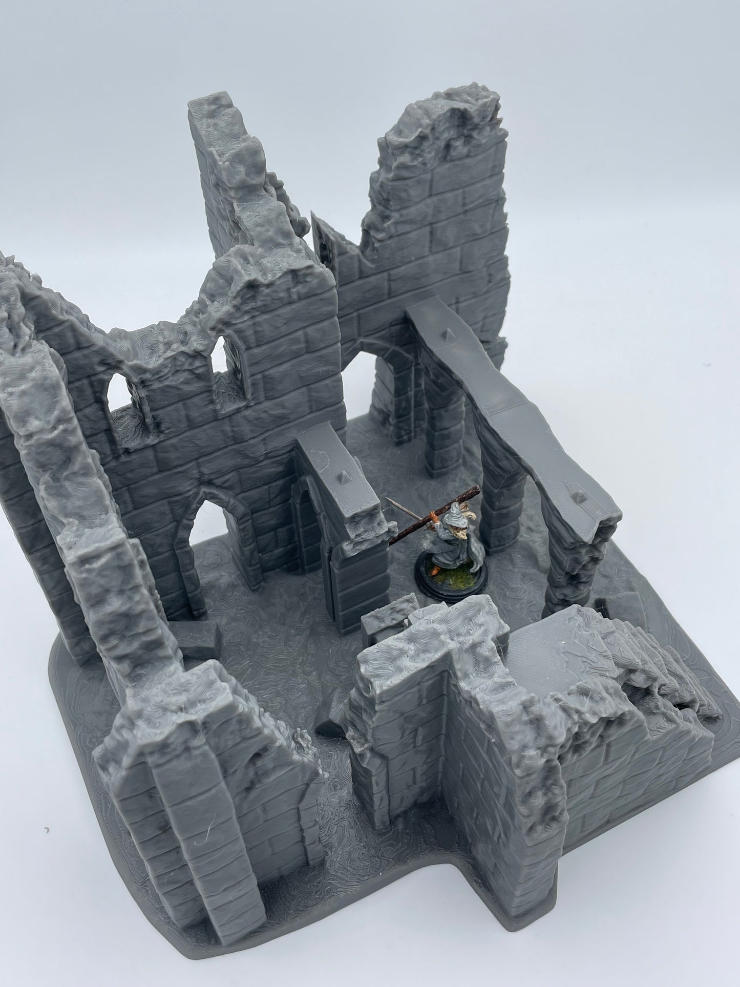 Foto del producto Tabletop 28mm The Printing Goes Ever On (TPGEO) 0: Ruina E - Escombros de una ciudad medieval - Casa destruida