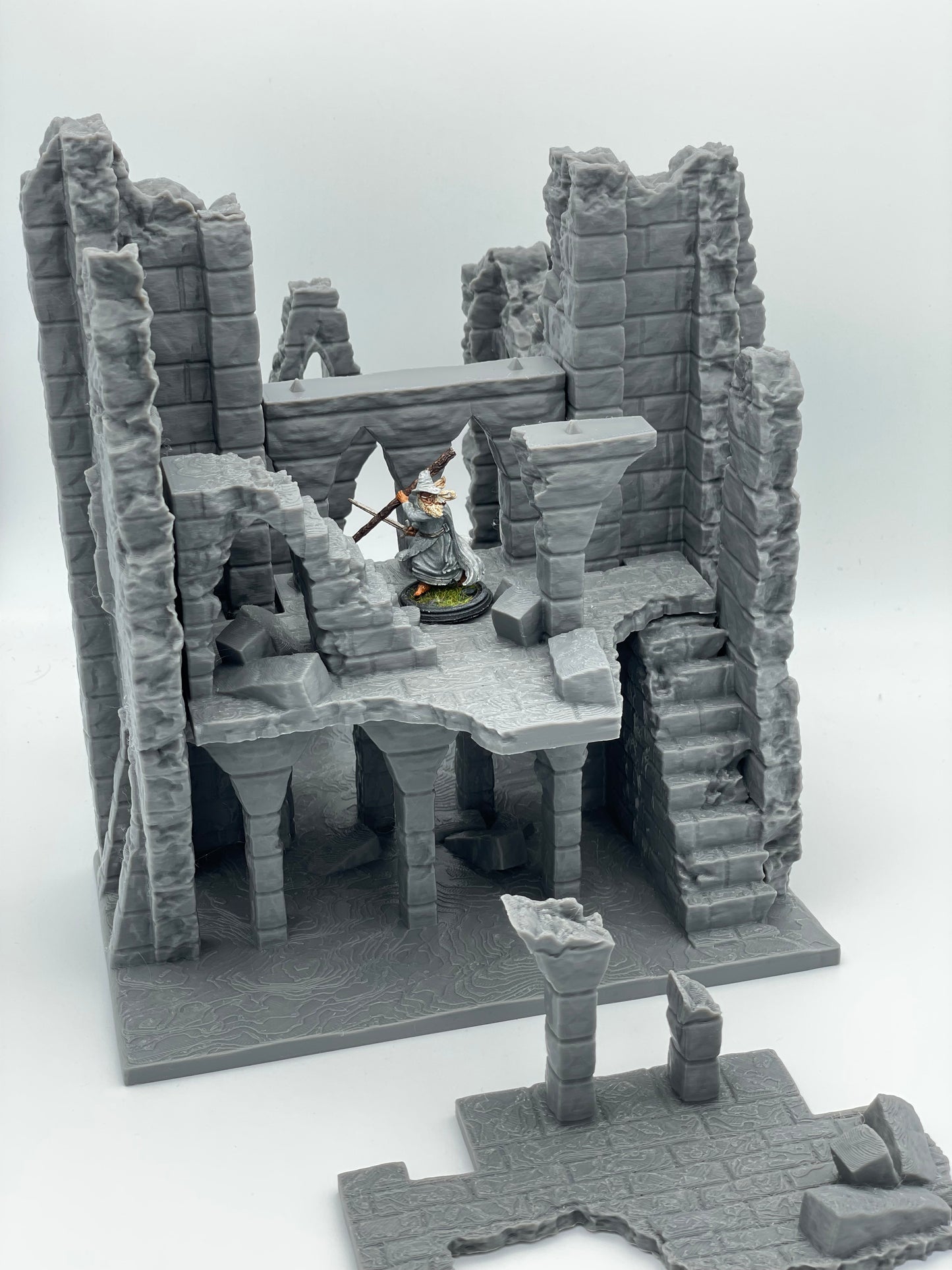 Foto del producto Tabletop 28mm The Printing Goes Ever On (TPGEO) 0: Ruina E - Escombros de una ciudad medieval - Casa destruida