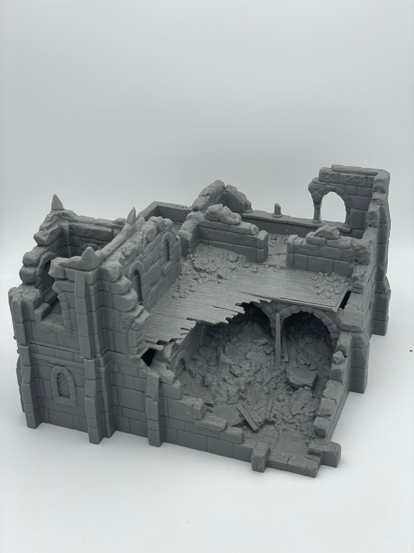 Produktfoto Tabletop 28mm The Printing Goes Ever On (TPGEO) 0: Ruine mittelalterliches Wohnhaus C - Überreste Gebäude aus dem Menschenreich Gonthan