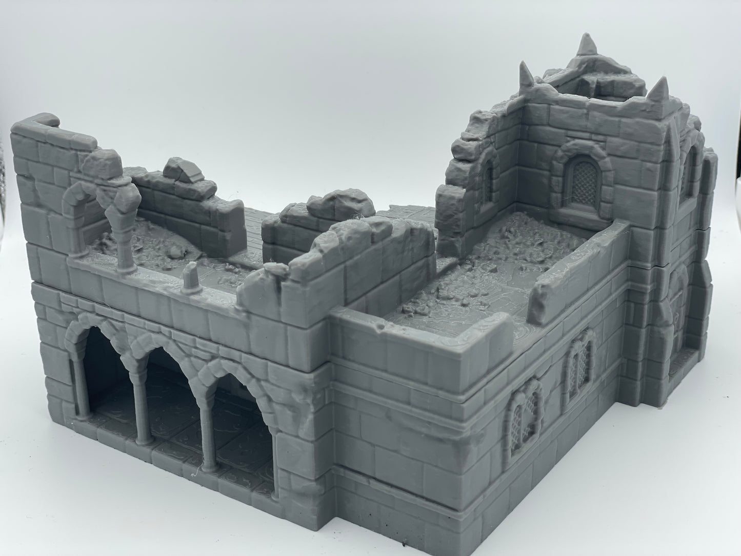 Produktfoto Tabletop 28mm The Printing Goes Ever On (TPGEO) 0: Ruine mittelalterliches Wohnhaus C - Überreste Gebäude aus dem Menschenreich Gonthan