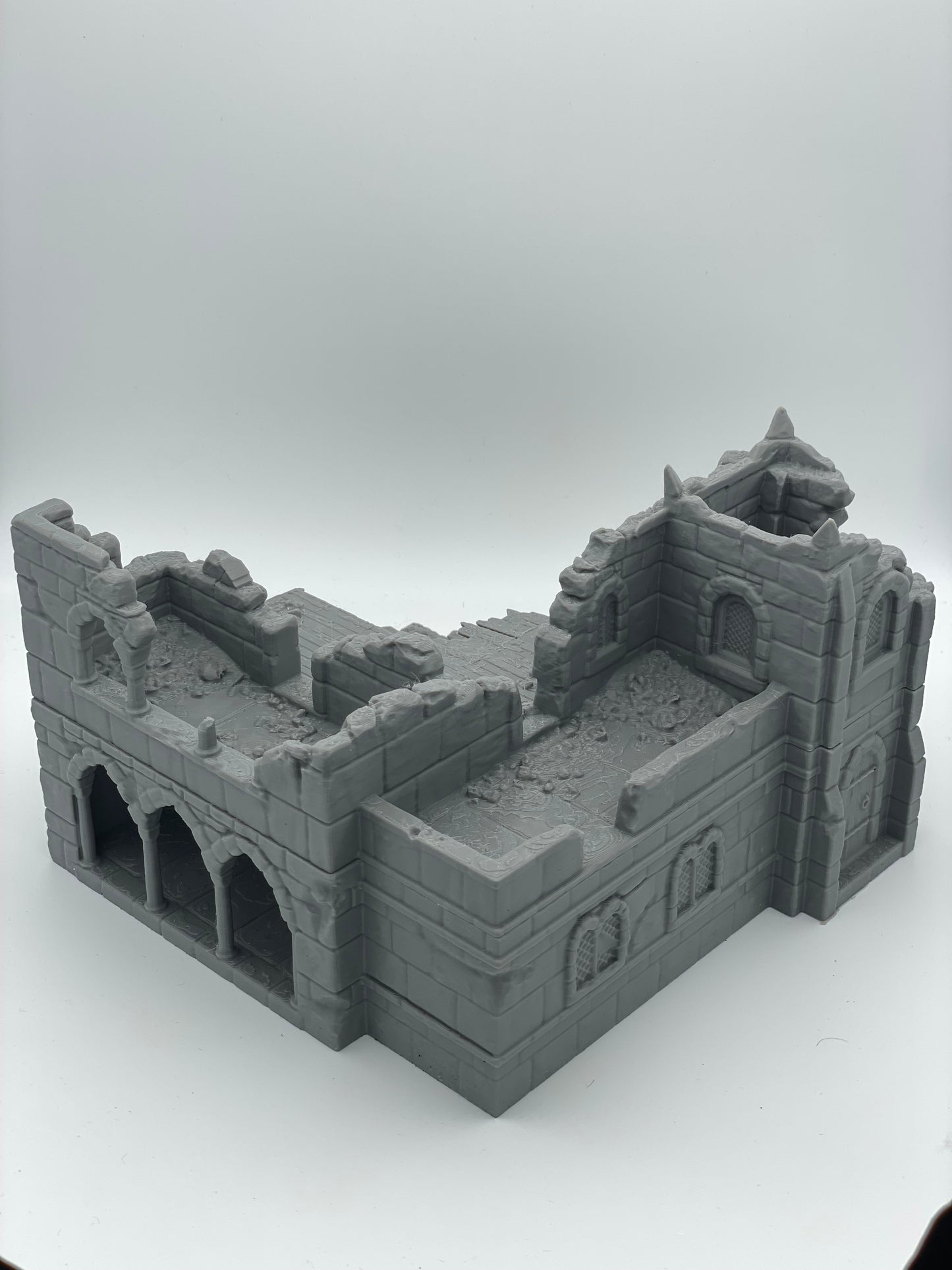 Produktfoto Tabletop 28mm The Printing Goes Ever On (TPGEO) 0: Ruine mittelalterliches Wohnhaus C - Überreste Gebäude aus dem Menschenreich Gonthan