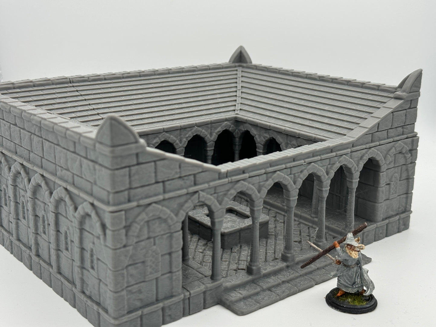 Foto del producto Tabletop 28mm The Printing Goes Ever On (TPGEO) 0: Estación médica Ciudad Marfil - Edificio Reino de Gonthan - Terreno de hospital para Tabletop