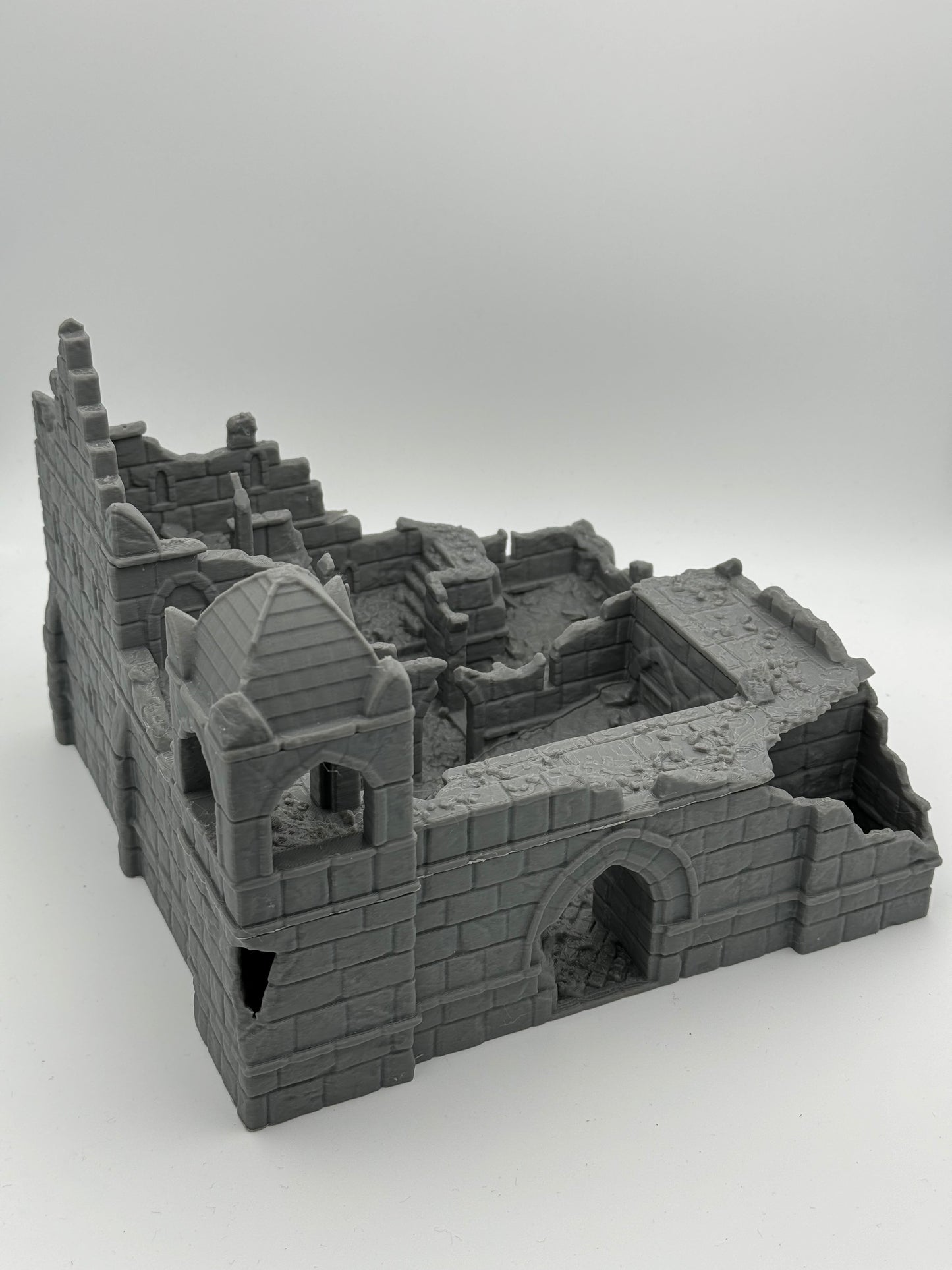 Foto del producto Tabletop 28mm The Printing Goes Ever On (TPGEO) 0: Ruinas de cuartel Ciudad Marfil - Edificio Reino de Gonthan - Terreno de ruinas de cuartel Tabletop