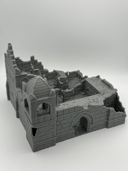 Foto del producto Tabletop 28mm The Printing Goes Ever On (TPGEO) 0: Ruinas de cuartel Ciudad Marfil - Edificio Reino de Gonthan - Terreno de ruinas de cuartel Tabletop