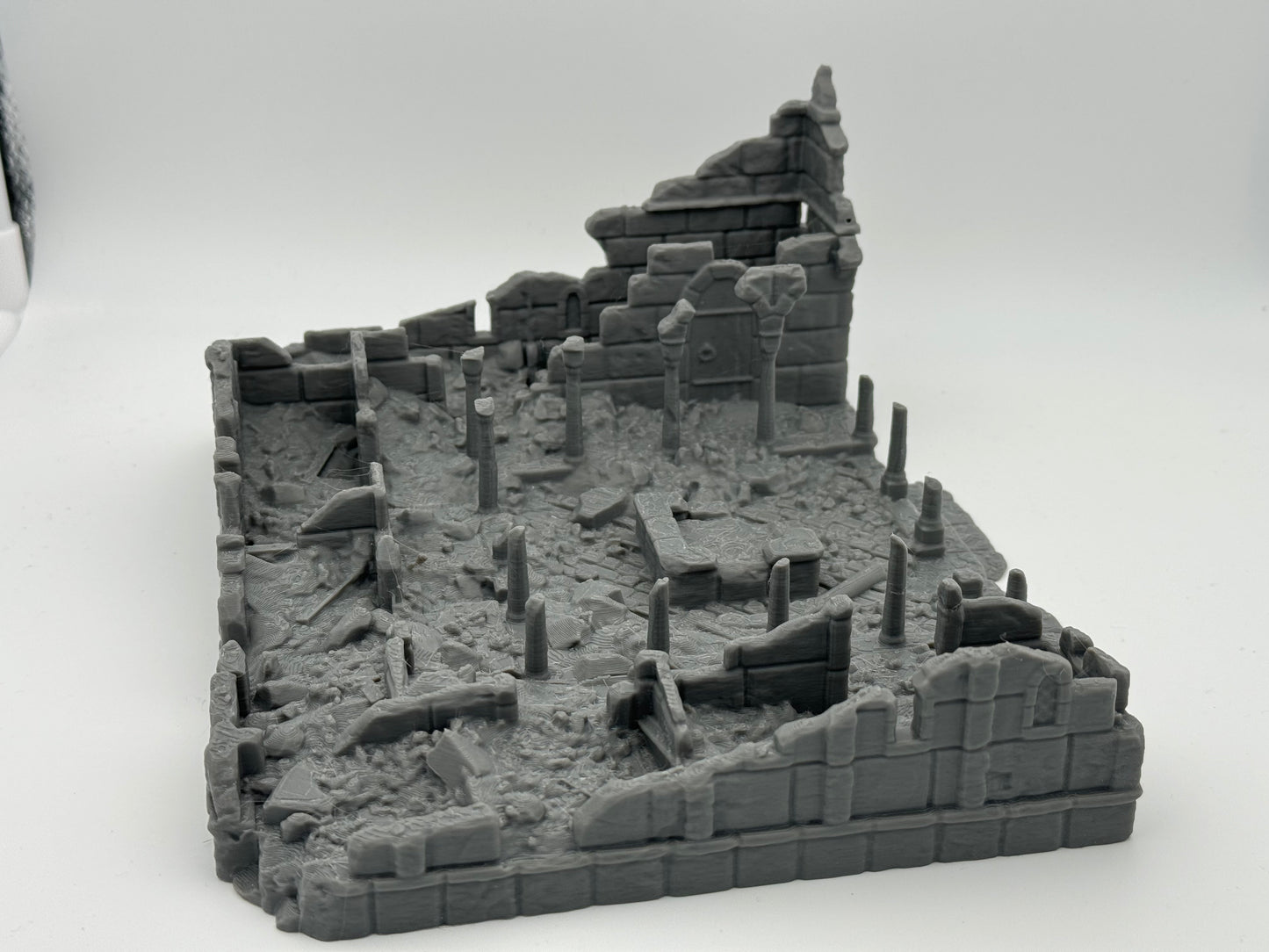 Produktfoto Tabletop 28mm The Printing Goes Ever On (TPGEO) 0: Krankenstation Ruinen Ivory City - Gebäude Königreich Gonthan - Hospital Ruins Tabletop Terrain
