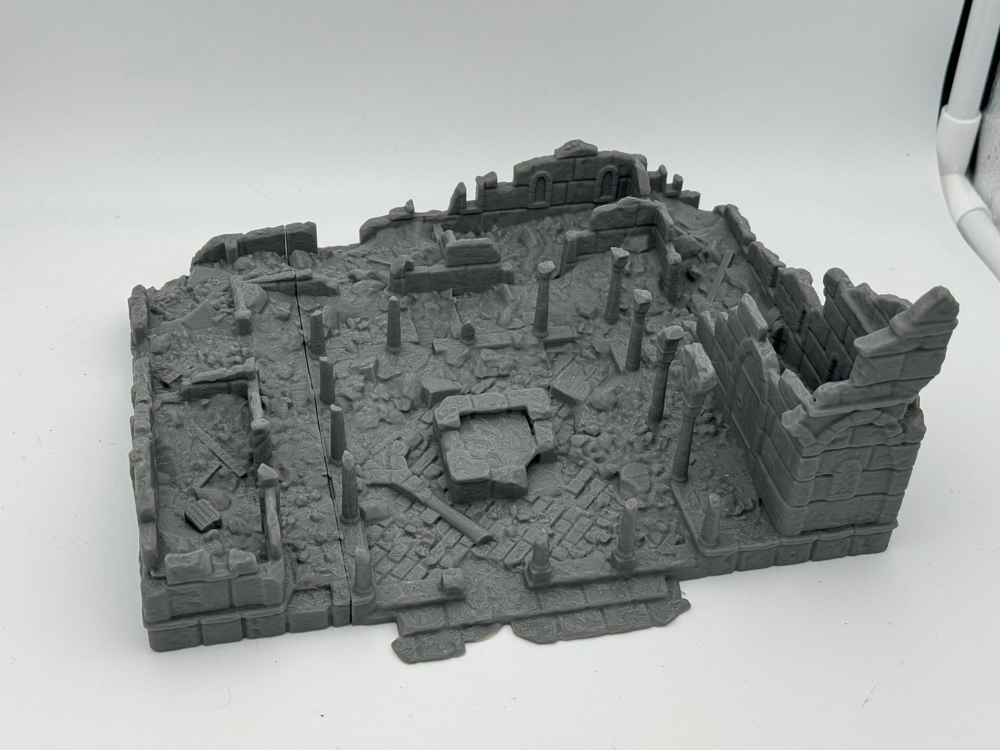 Produktfoto Tabletop 28mm The Printing Goes Ever On (TPGEO) 0: Krankenstation Ruinen Ivory City - Gebäude Königreich Gonthan - Hospital Ruins Tabletop Terrain