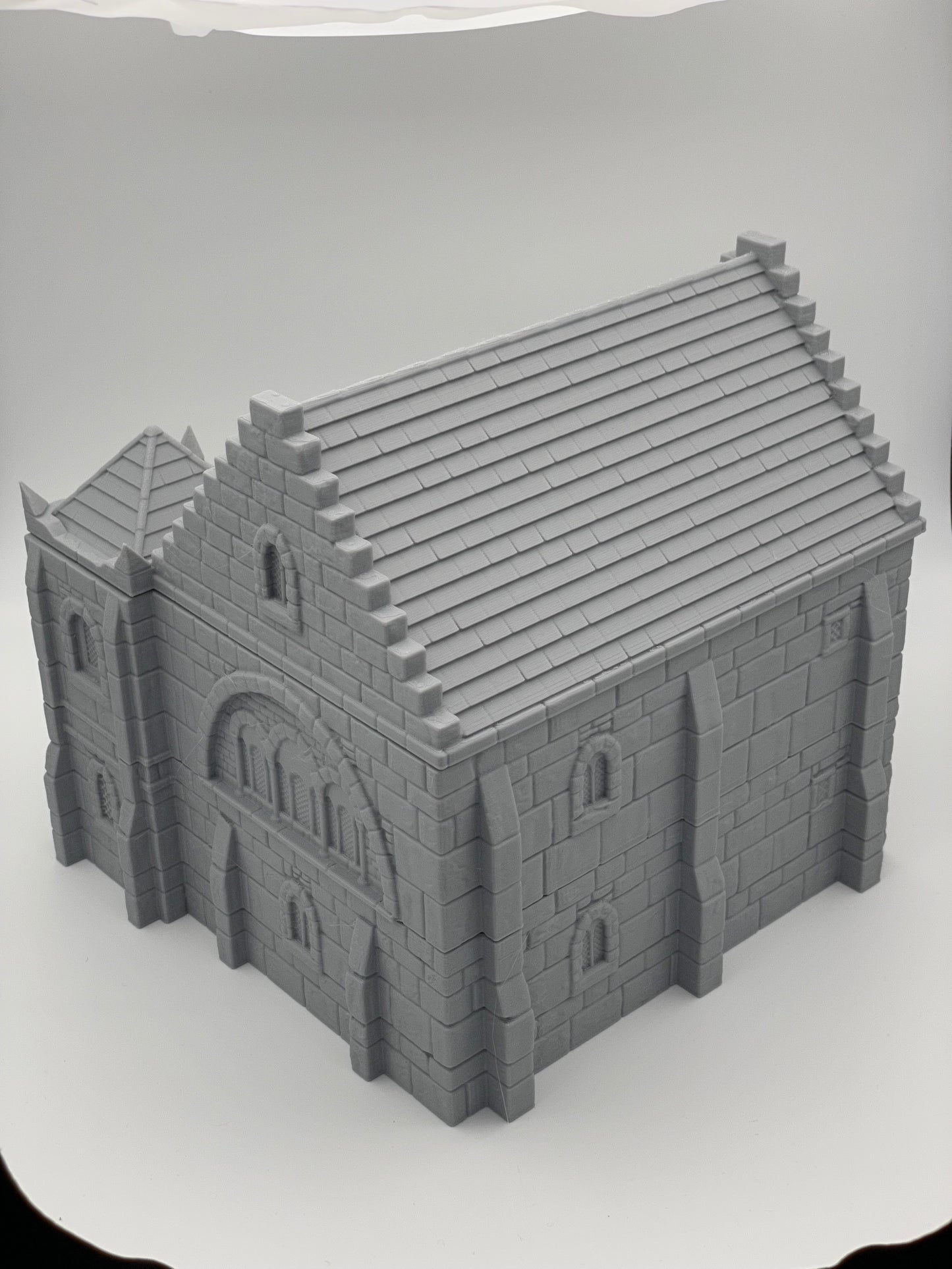 Foto del producto Tabletop 28mm The Printing Goes Ever On (TPGEO) 0: Casa residencial medieval B - Edificio de piedra del reino humano Gonthan - Terreno transitable