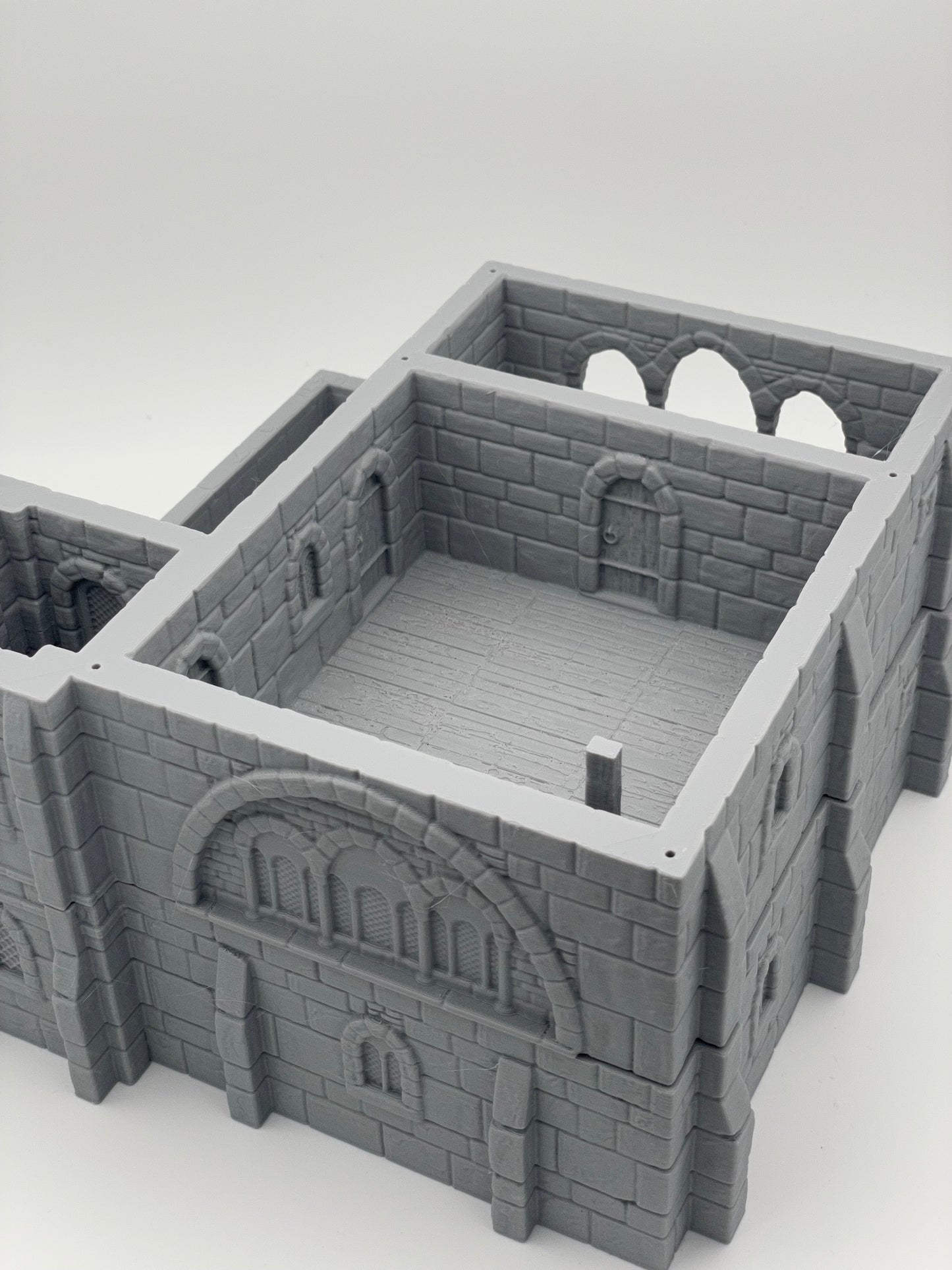 Foto del producto Tabletop 28mm The Printing Goes Ever On (TPGEO) 0: Casa residencial medieval B - Edificio de piedra del reino humano Gonthan - Terreno transitable