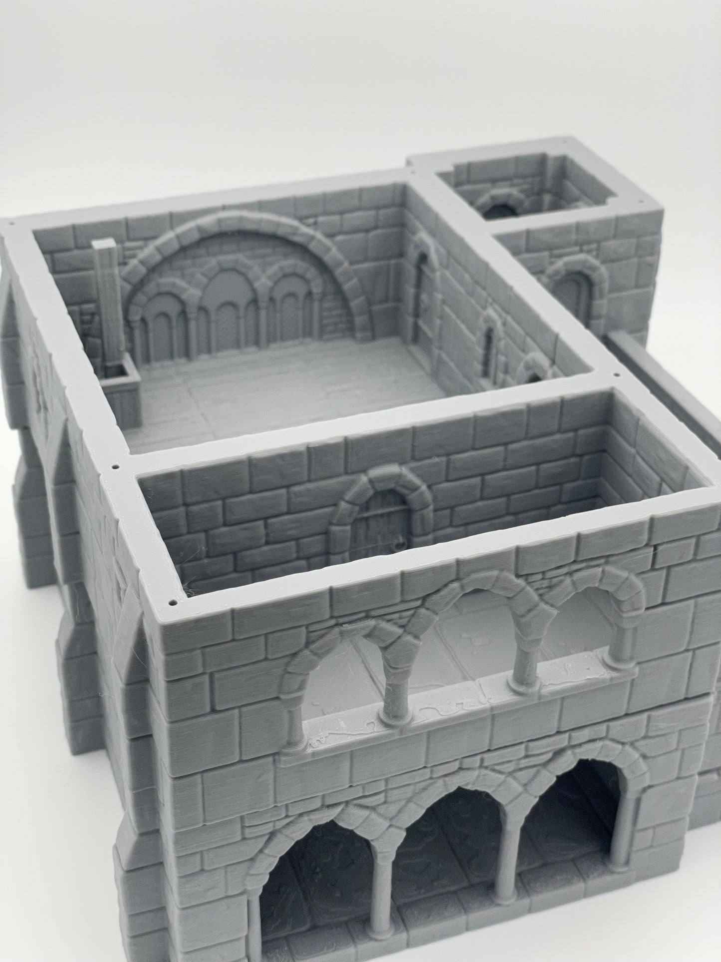 Foto del producto Tabletop 28mm The Printing Goes Ever On (TPGEO) 0: Casa residencial medieval B - Edificio de piedra del reino humano Gonthan - Terreno transitable